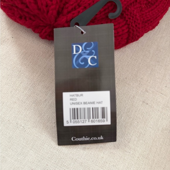 Couthie UK Red Basket Weave Hat with Fleece lining NWT - Picture 5 of 7